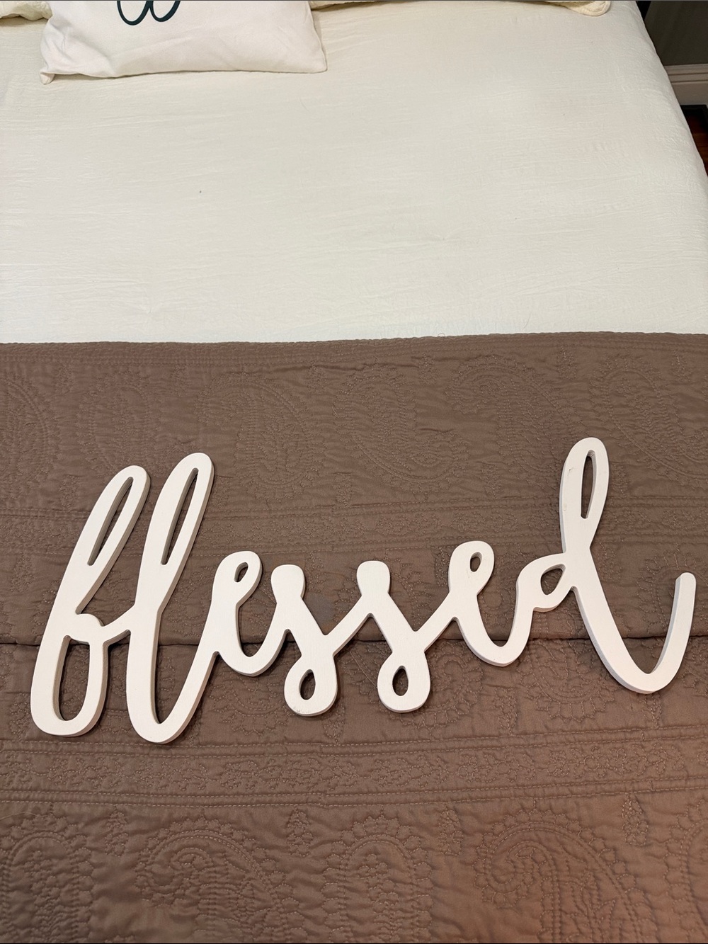 Blessed Script Wall Sign - Picture 1 of 9